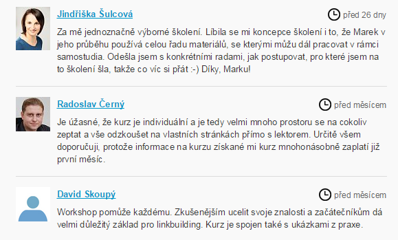 Školení SEO a linkbuildingu